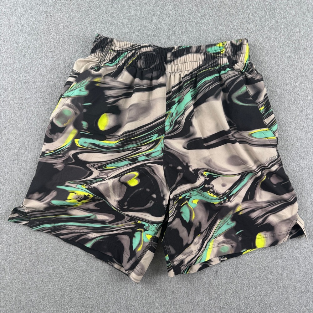 DSG Shorts Mens S Multi Color Marble‎ Print Athletic Running Performance